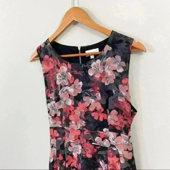 Apricot floral print fit and flare dress - Picture 2 of 4